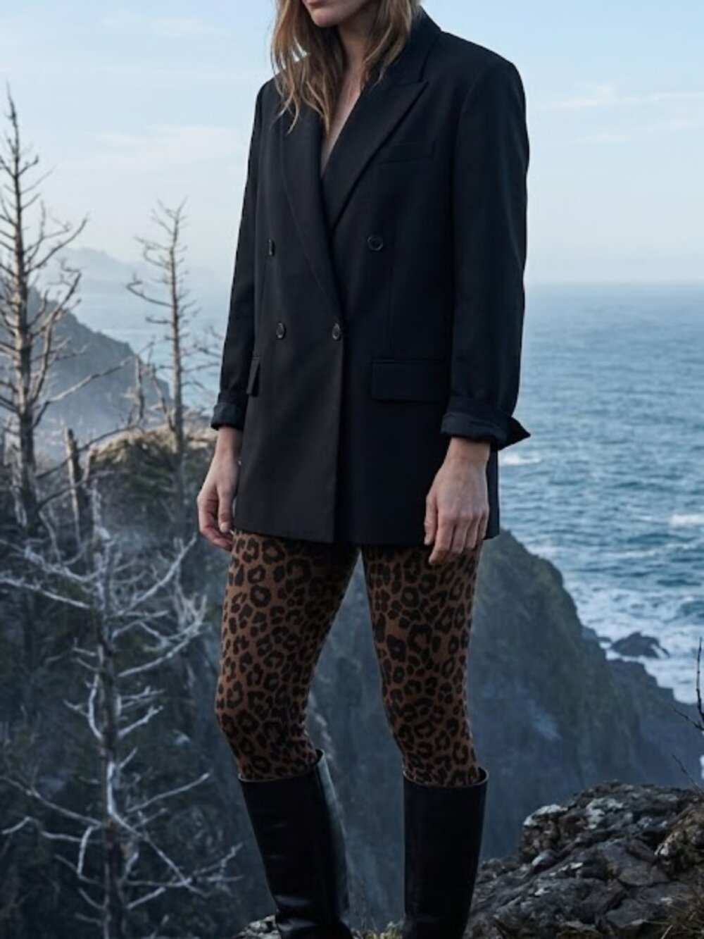 Leopard Print Leggings Soft Stretch Fabric